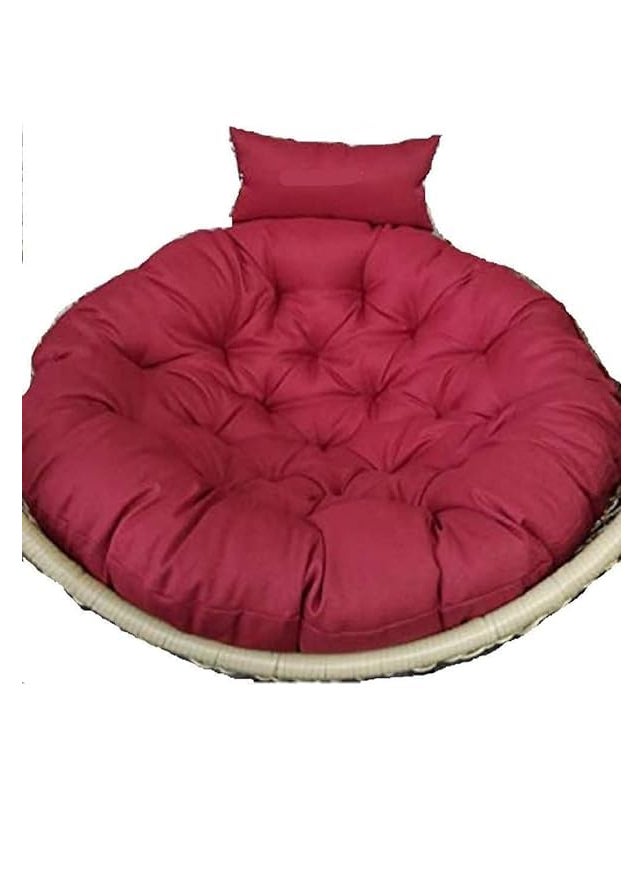 ANAND INDIA GROUPS ANAND INDIA GROUPS Round Cushion for Swing Chair for Outdoor Indoor Hammock Balcony Garden Patio Swing Hammock ChairMaroon  - Image 5