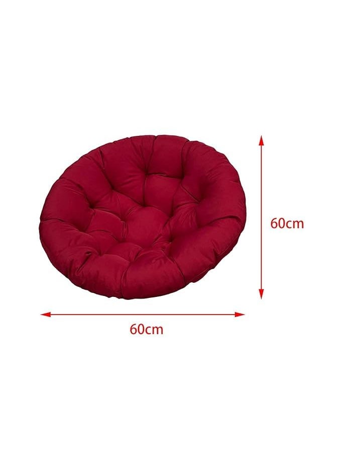 ANAND INDIA GROUPS ANAND INDIA GROUPS Round Cushion for Swing Chair for Outdoor Indoor Hammock Balcony Garden Patio Swing Hammock ChairMaroon  - Image 3