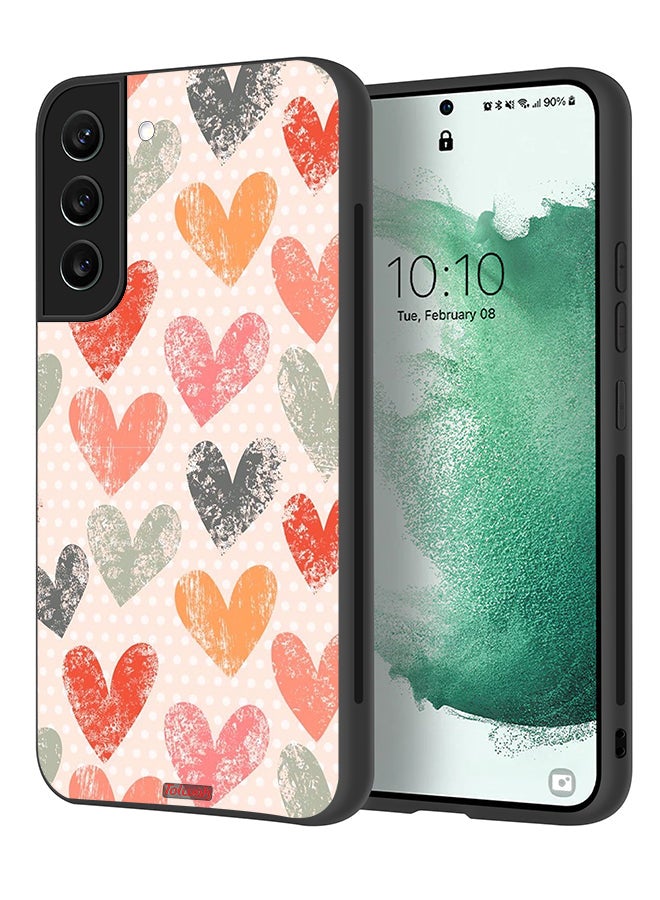 Tolwak Samsung Galaxy S21 FE 5G Protective Case Cover Hearts Art - Image 1