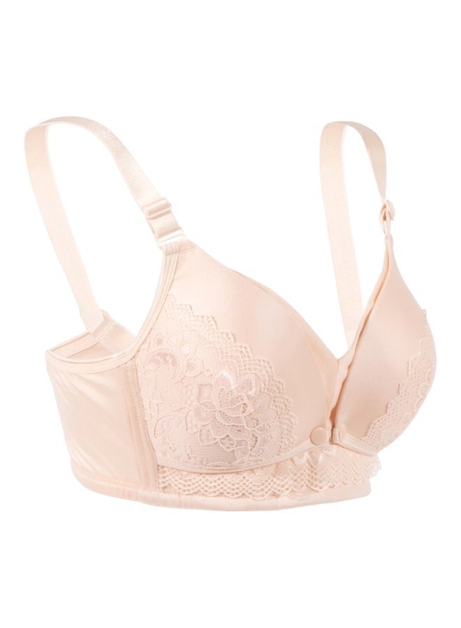 حمالة صدر للرضاعة كاملة الكوب، بيج، XL