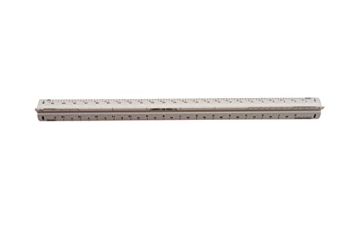 ALVIN Architect Triangular Scale Ruler 12" Model 110P White with Black Graduations, Architecture and Drafting Tool for Students, Hobbyists and Professionals - 12 inches - Image 5
