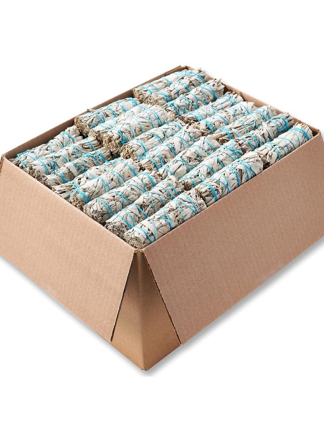 BLUE RIVER SAGE BLUE RIVER SAGE 40 White Smudge Sticks ~ Sustainably Grown Bundles for Smudging, Smudge Kit, Ceremony, Spiritual Use, Home & Office Cleansing or Smoke Cleanse (40 Pack)  - Image 1