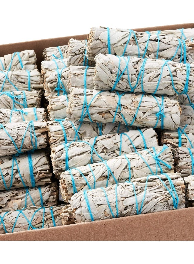 BLUE RIVER SAGE BLUE RIVER SAGE 40 White Smudge Sticks ~ Sustainably Grown Bundles for Smudging, Smudge Kit, Ceremony, Spiritual Use, Home & Office Cleansing or Smoke Cleanse (40 Pack)  - Image 2