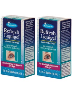 Allergan Refresh Liquigel Pack Of 2 Lubricating Eye Drops 15Ml  - Image 1