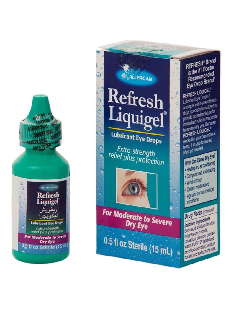 أليرجان عبوتين من ريفريش ليكويجل قطرة ترطيب العين 15 مل - Image 5