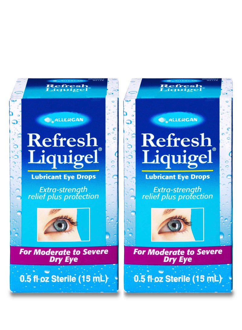 أليرجان عبوتين من ريفريش ليكويجل قطرة ترطيب العين 15 مل - Image 1