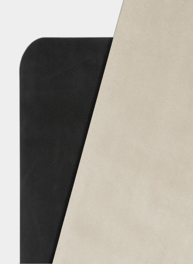 WeGym Yoga Mat, 4mm Cushioned Exercise Mat for Yoga, Pilates, Home Workouts - Anti Slip Polyester Suede Mat with Carrying Strap, Sandstone - Image 3