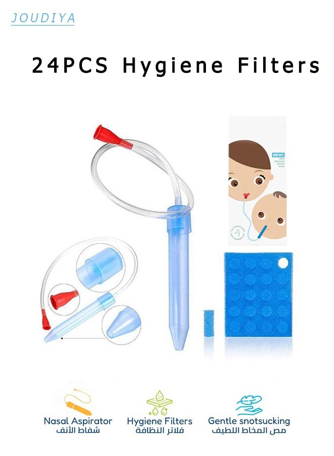 AGREON Snotsucker Nasal Aspirator Baby Nose Cleaner with Hygienic Filters BPA-Free, Safe, Easy to Clean  in Travel Pack  Mucus Remover - Image 1