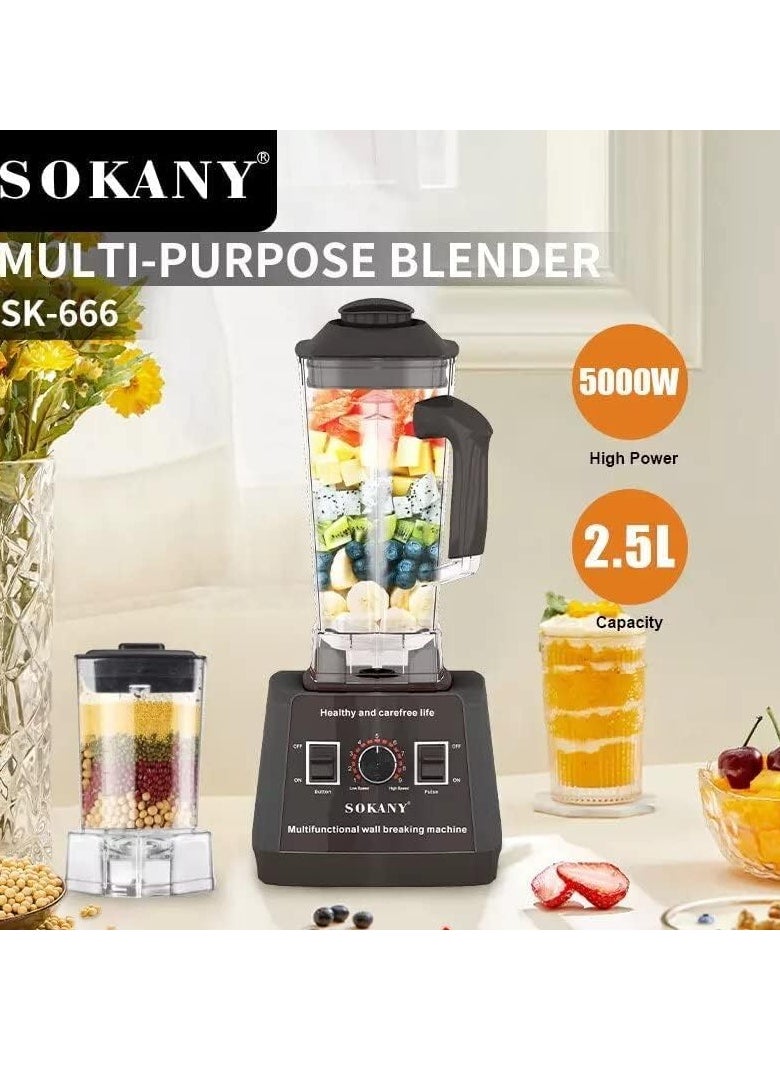 Sokany Blender, 5000 Watt, 2.5 Liter, 9 Speeds, with Grinder, SK-666N - pzsku/ZE304367A6A73D3692542Z/45/_/1739020156/d8980005-7ca2-4a3e-8164-35ebe7be288a