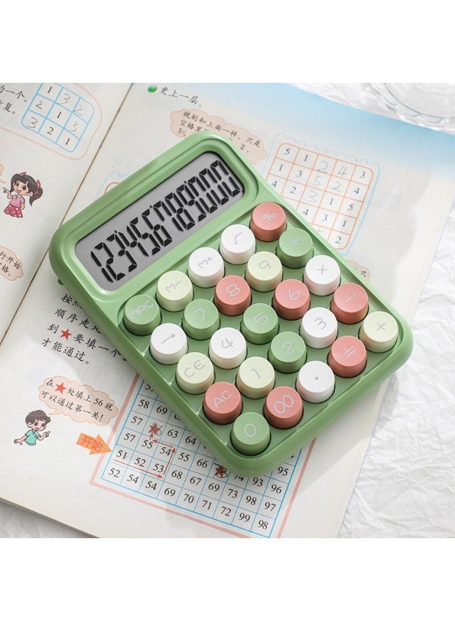 New Color Matching High Color Value Mechanical Keyboard Calculator Student Exam Special Portable Computer Large Screen