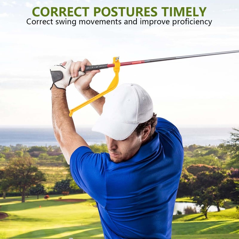 KISEER 2 Pcs Golf Training Aids Swing Trainer Tool Golf Accessories (Yellow) - Image 5