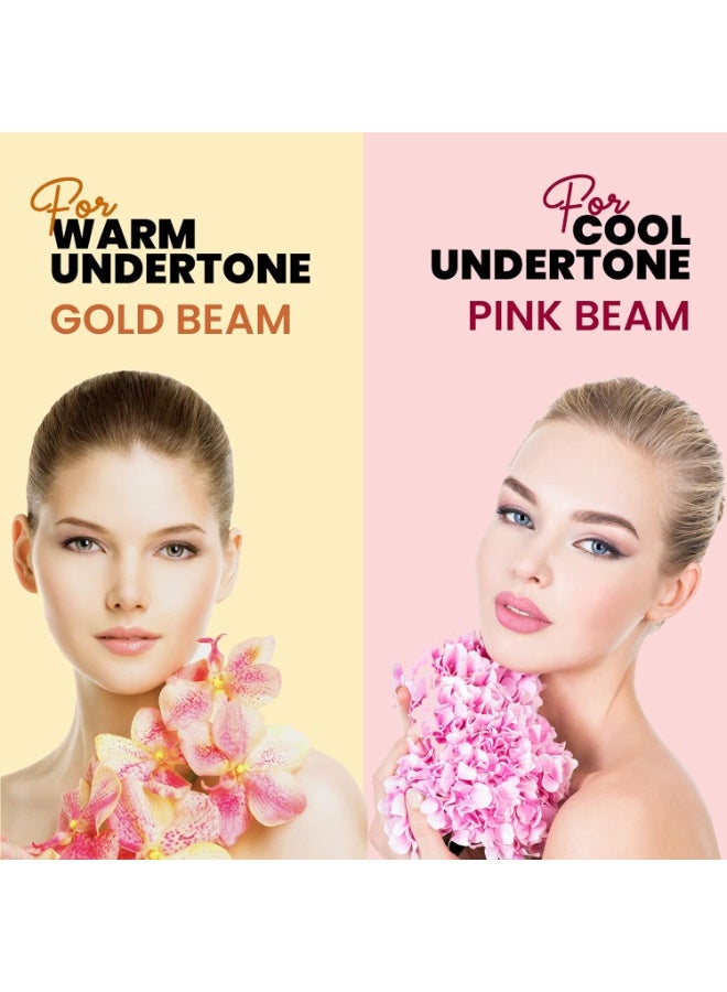 مارس برايمر MARS Illuminati Base Dewy مع هايلايتر | برايمر مضيء لمكياج الوجه | لمسة نهائية طبيعية (45 مل) (وردي) - Image 5