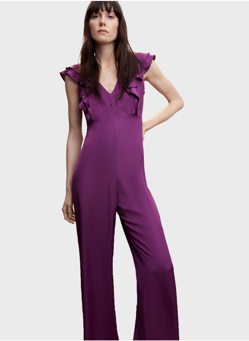 MANGO - Cape Sleeve Jumpsuit - Image 1