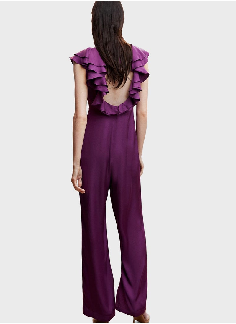 MANGO - Cape Sleeve Jumpsuit - Image 1