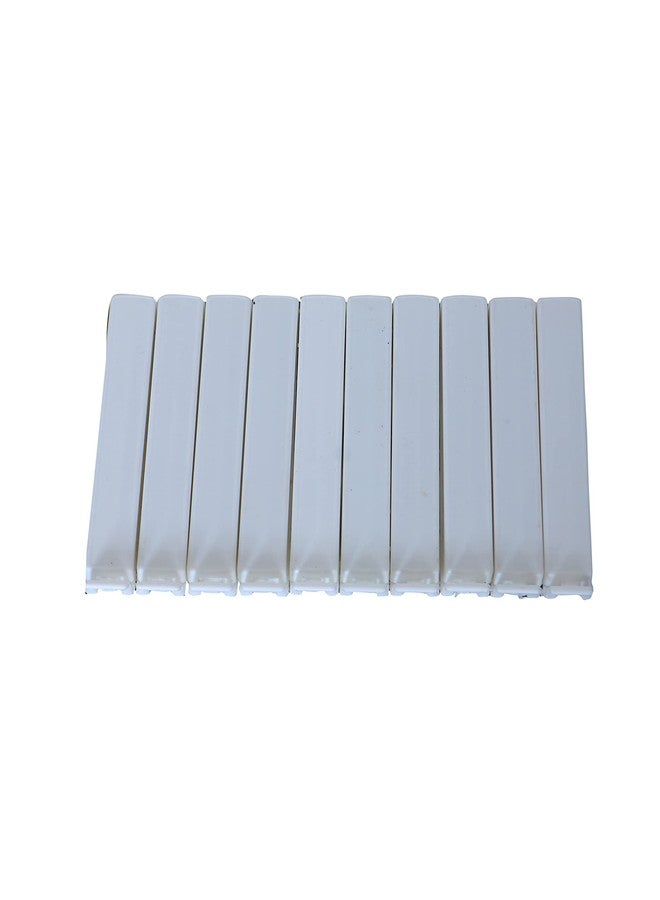 NT-STAR Food Storage Bag Sealing Clips 100% Food Grade, BPA-Free,Size : 11 cm, Pack of 10 (white) - Image 1