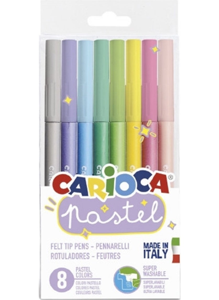 Angel Of Life Carioca Pastel Super Washable Felt Tip Crayons 8 Pieces  - Image 4