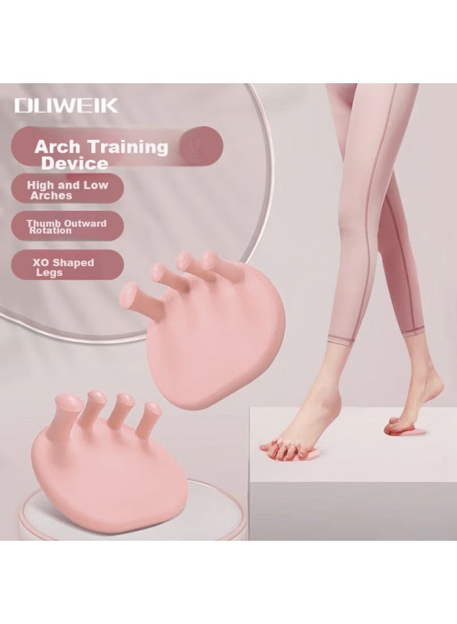 Dweck Duweike, Foot Arch Trainer, Leg Shaping, Toe Outward And Flat Foot Correction, Arch Collapse, One Pair, Pink - Image 1