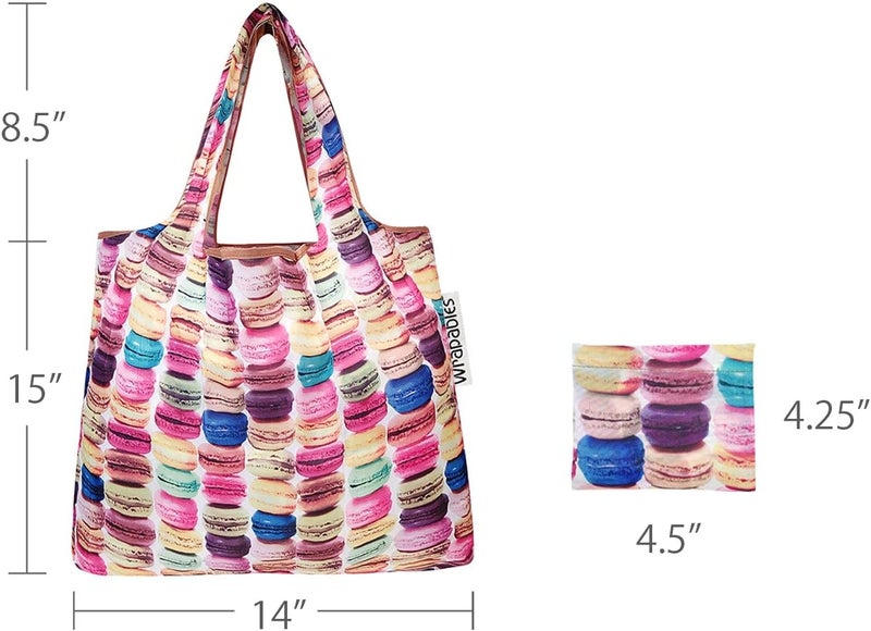 allydrew Foldable Tote Nylon Reusable Grocery Bag (Set of 2) - Image 3