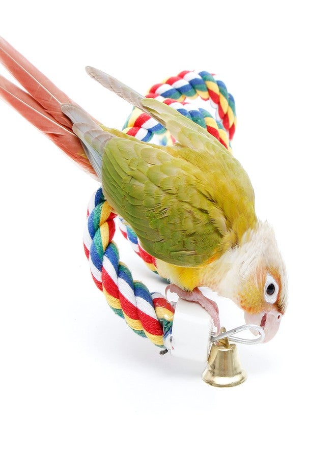 Youngever 2 Pack Birds Toys, Bird Ropes, Bungee Bird Toys, Bird Perches - Image 5