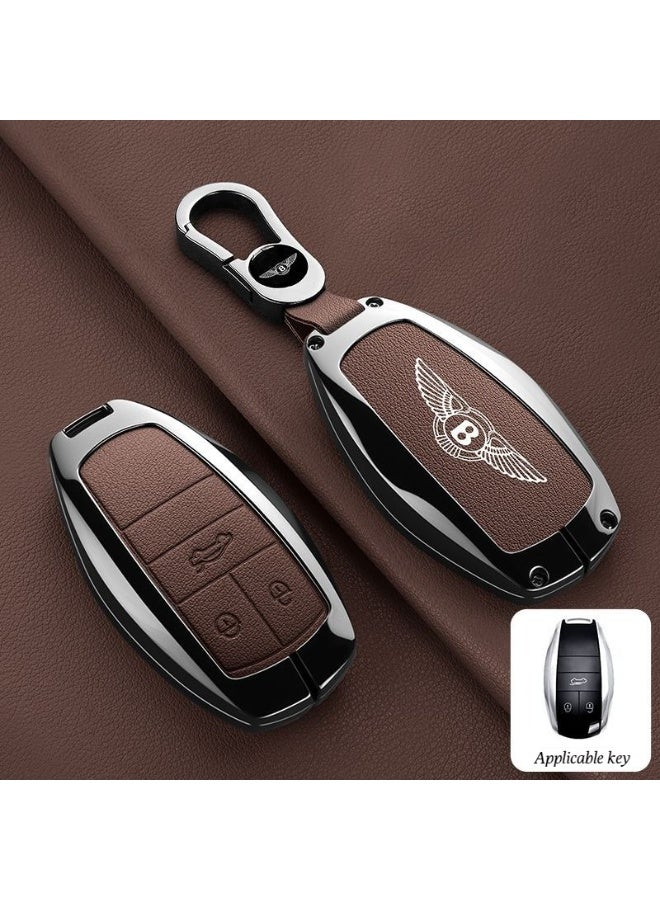 غطاء مفتاح السيارة الفاخر، مناسب لغطاء مفتاح بنتلي فاينينج سبور، بنتايغا، PHEV، بنتلي مولسان، بنتلي كونتيننتال جي تي غطاء مفتاح السيارة الفاخر