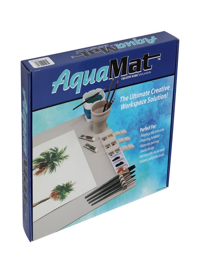 Creative Mark AquaMat Extra Large 23 3/8" x 21 3/8" Non-Slip Silicone Mat for Arts and Crafts, Workspace for Painting, Crafting, Epoxy, Resin, Clay, Craft Table Protector and Office Table Mat - Image 2