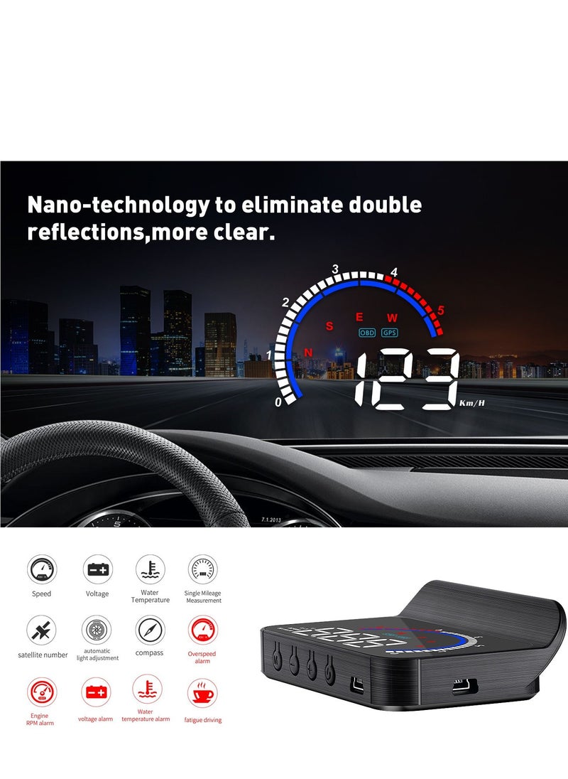 GULFLINK GULFLINK Head Up Display(HUD) Vehicle Speed Meter M13 PLUS  - Image 4