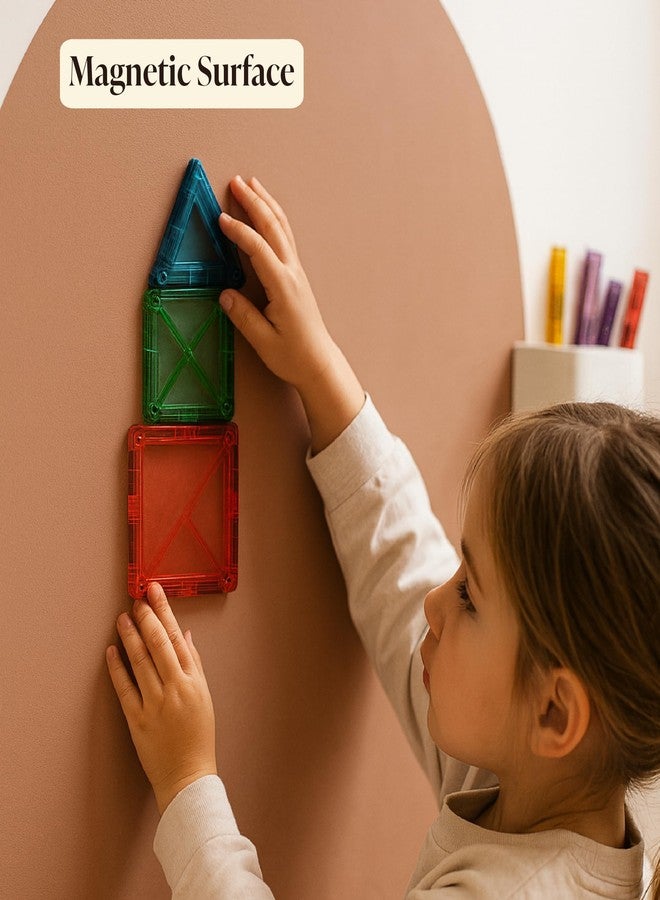 Orelle MagicWall | Magnetic Arch Wall Decal - Repositionable & Renter-Friendly | Peel & Stick Magnetic Wall Decal Chalkboard | Playroom Essentials | Large 24 x 39” | Mocha - Image 3