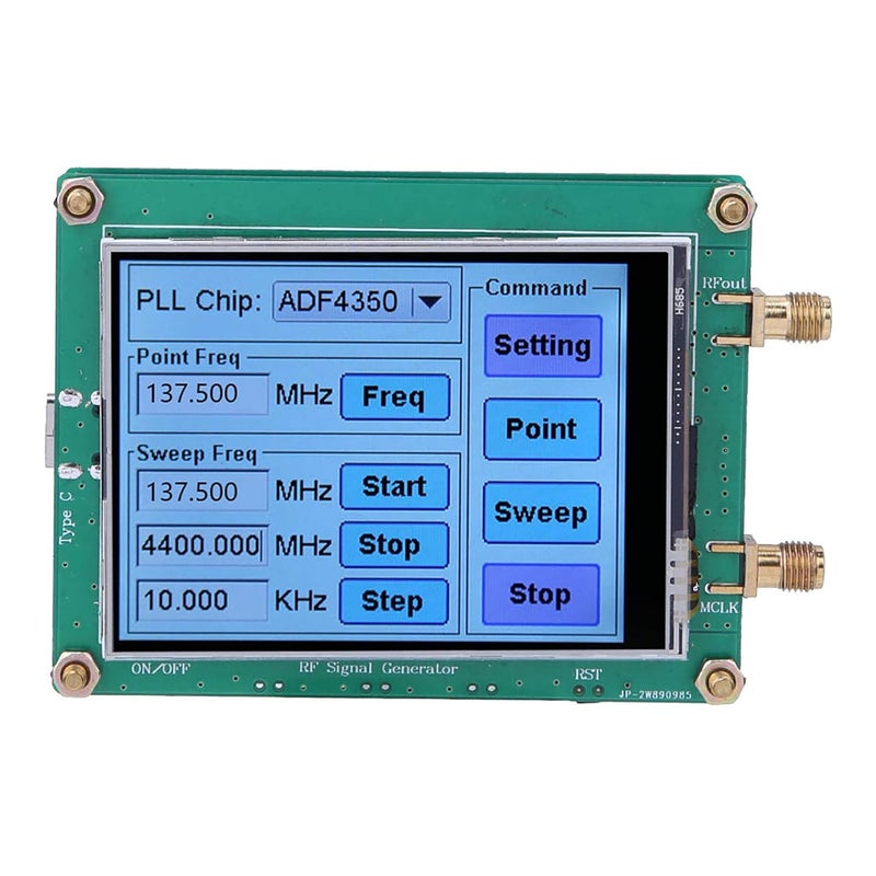 ADF4350 RF Signal Generator 35M 4 4G Sweep Frequency Full Touch Screen PC Control SMA Connector - Image 4