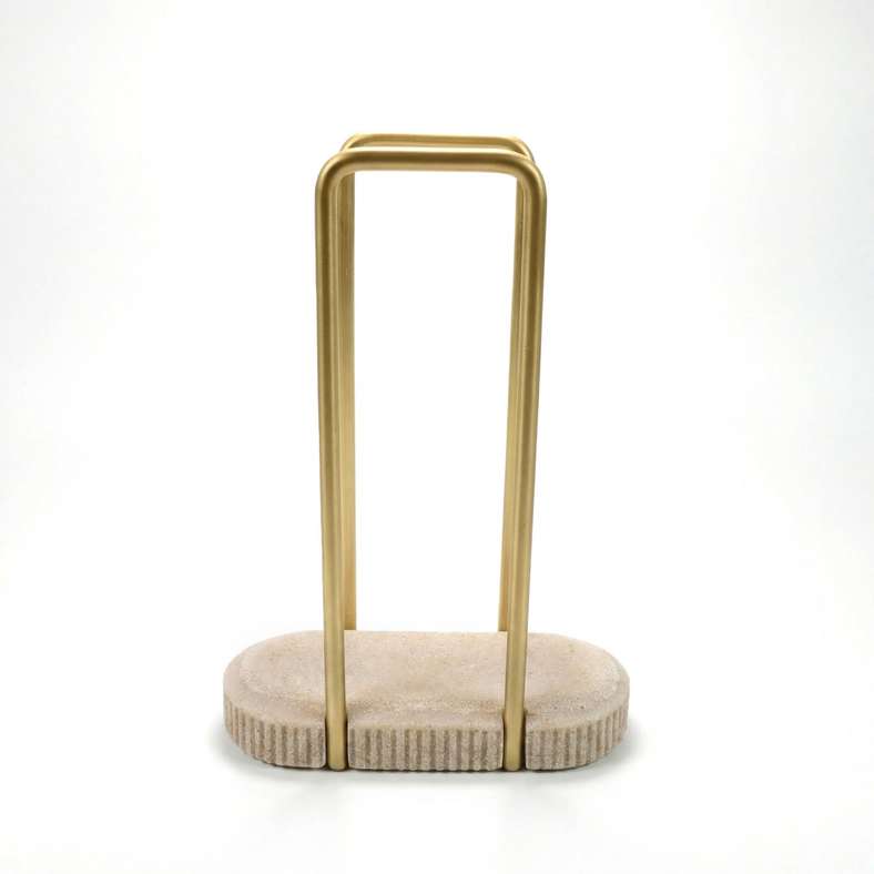 Pan Home Verona Polyresin Towel Holder 18x8x25cm - Beige - 211HEL9900822 - Image 3