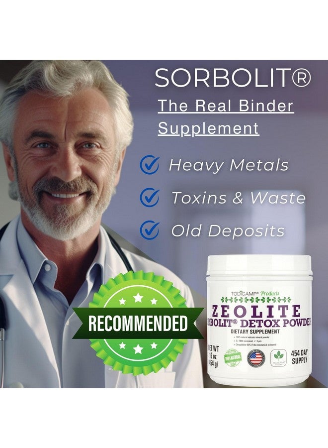 TODICAMP Sorbolit Zeolite Detox Powder - 1 lb Clinoptilolite Zeolite Powder Sorbolit- 1-2 µm Zeolite Clinoptilolite Powder for Cellular Detox - 454 Days Supply - Image 4
