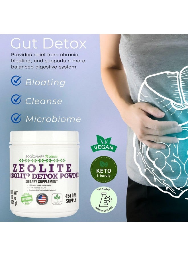 TODICAMP Sorbolit Zeolite Detox Powder - 1 lb Clinoptilolite Zeolite Powder Sorbolit- 1-2 µm Zeolite Clinoptilolite Powder for Cellular Detox - 454 Days Supply - Image 5