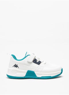 Kappa Boys' Textured Sports Shoes with Hook and Loop Closure  - Image 3