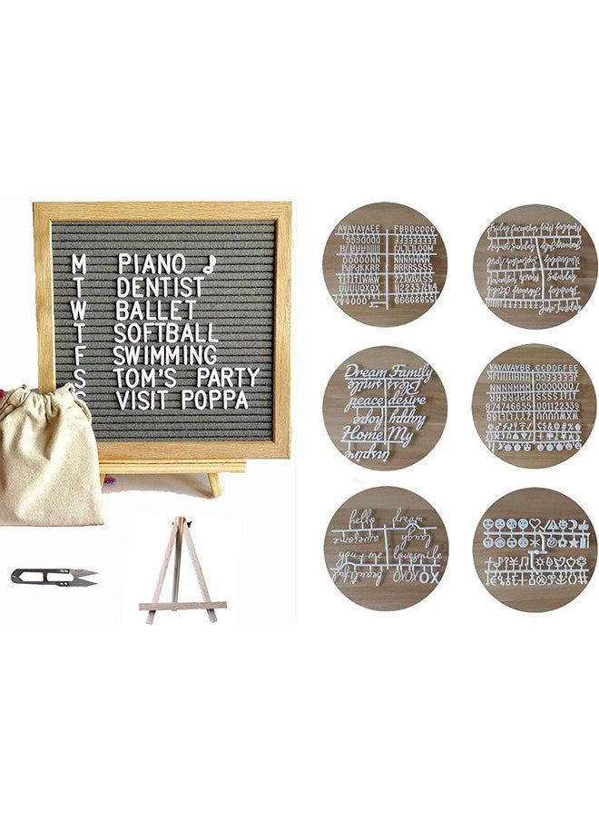 Garlo Double Sided Felt Letter Board with Rustic Wood Frame,439 Precut White Letters,Months & Days & Script Cursive Words,Wall & Tabletop Display Decor  - Image 2