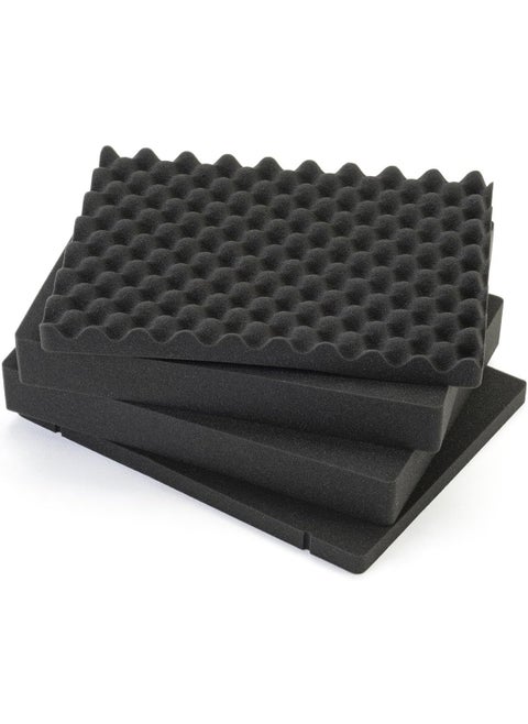 Displays2go 175 Pick and Pluck Cubed Foam Insert Sheets Replacement for JTCS1916BK Case  Charcoal JTCS1916FM