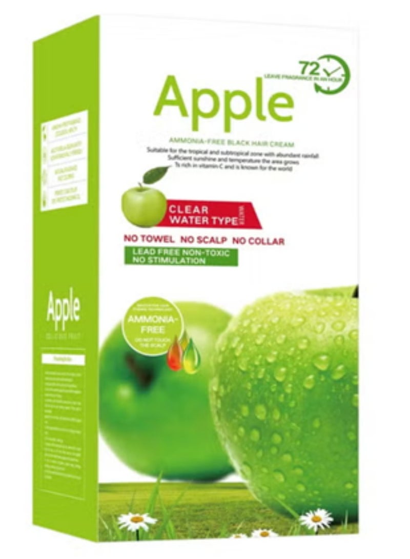 Apple Fruit Black Hair Cream Natural Black Hair Dye - 500ml+500ml - Image 1