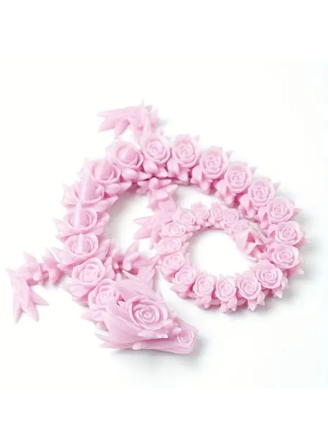 Green 3D Printed Rose Dragon Ornament Heart Shaped Decor For Aquarium Car Room - Image 4