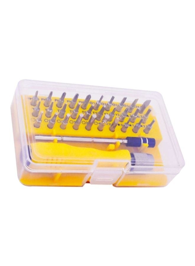 NIBEMINENT 32-Piece Screwdriver Set Gold/Yellow/Black 12.5x7.5x3.2centimeter - Image 2