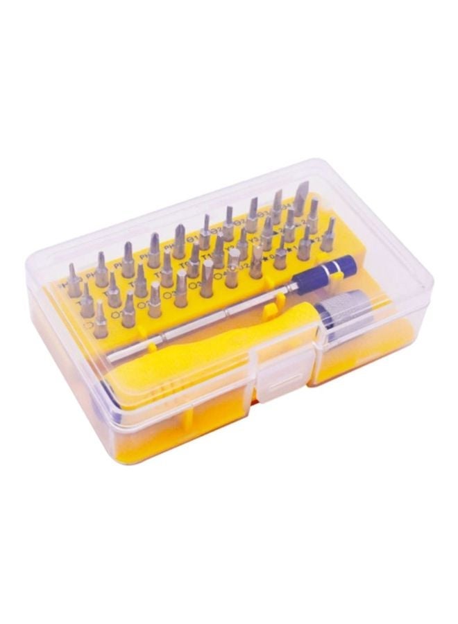 NIBEMINENT 32-Piece Screwdriver Set Gold/Yellow/Black 12.5x7.5x3.2centimeter - Image 3