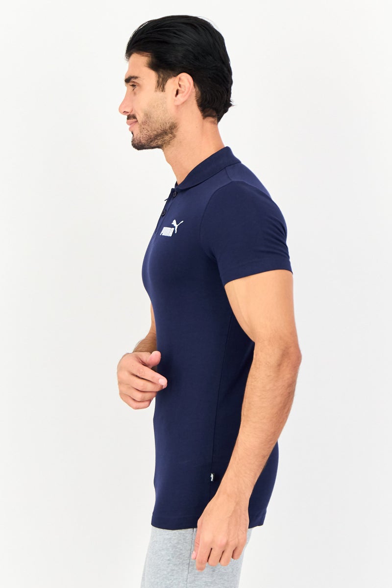 PUMA Men Sportswear Fit Short Sleeve Outdoor Polo Shirt, Navy - Image 3