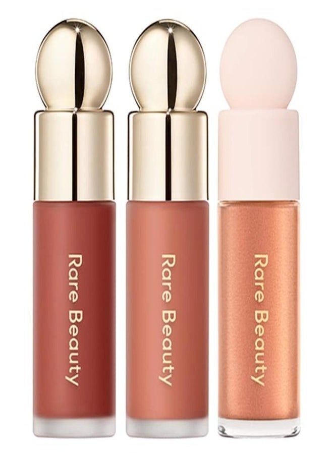Rare Beauty - Rare Beauty by Selena Gomez Mini Blush & Highlighter Trio Set - Limited Edition Makeup Gift Kit - Image 1