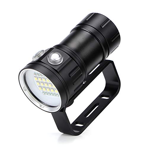 eecoo Diving Flashlight, 18000 IPX8 Waterproof, Underwater LED Flashlight, 500M 7Modes 120 Degree Wide Beam Angle, for Outdoor Underwater Sports - Image 1