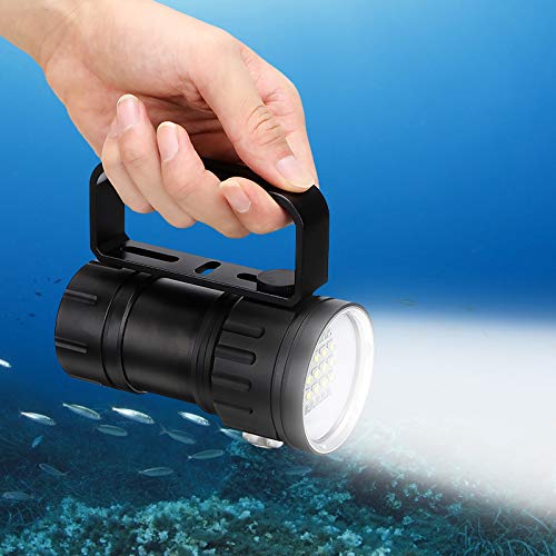 eecoo Diving Flashlight, 18000 IPX8 Waterproof, Underwater LED Flashlight, 500M 7Modes 120 Degree Wide Beam Angle, for Outdoor Underwater Sports - Image 3
