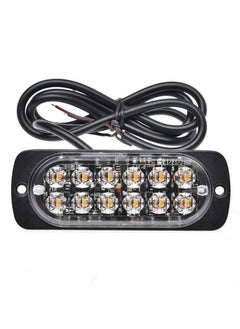 Generic Car Rhigh-power LED Truck Side FLASH Lights DC12-24V Warning Lights Truck Strobe Grid yellow light in off-road vehicles  - Image 3