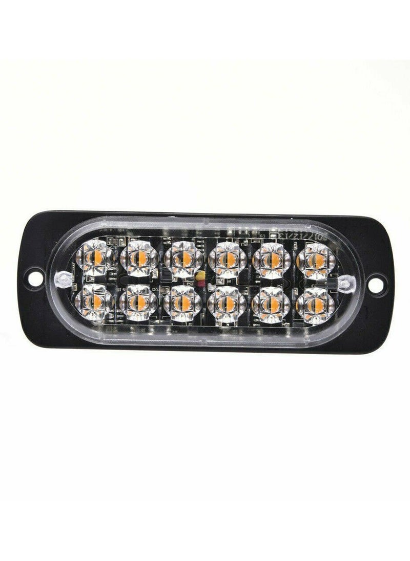 Generic Car Rhigh-power LED Truck Side FLASH Lights DC12-24V Warning Lights Truck Strobe Grid yellow light in off-road vehicles  - Image 5