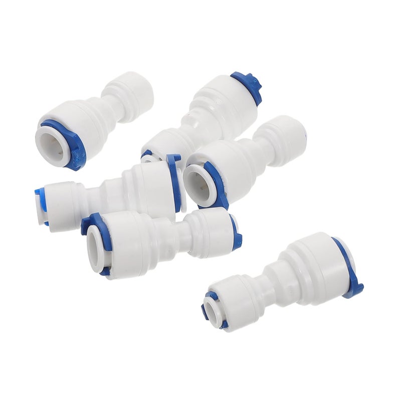 6Pcs 1 4 To 3 8 Inch Push To Connect Plastic Water Tube Fittings Quick Connect Hose Couplings For Plumbing Systems Water Purifiers - Image 2