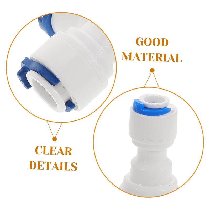 6Pcs 1 4 To 3 8 Inch Push To Connect Plastic Water Tube Fittings Quick Connect Hose Couplings For Plumbing Systems Water Purifiers - Image 4