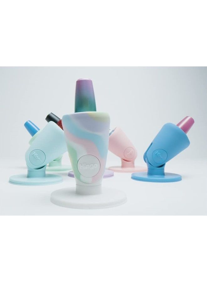 Tweexy Hinge Untippable Nail Polish Bottle Holder | Anti-Spill Nail Polish Holder Stand, Tilted, Smartgrip Airlock Suction | Fingernail Painting, Nail Art Tools | Nail Polish Accessories (Unicorn) - Image 5