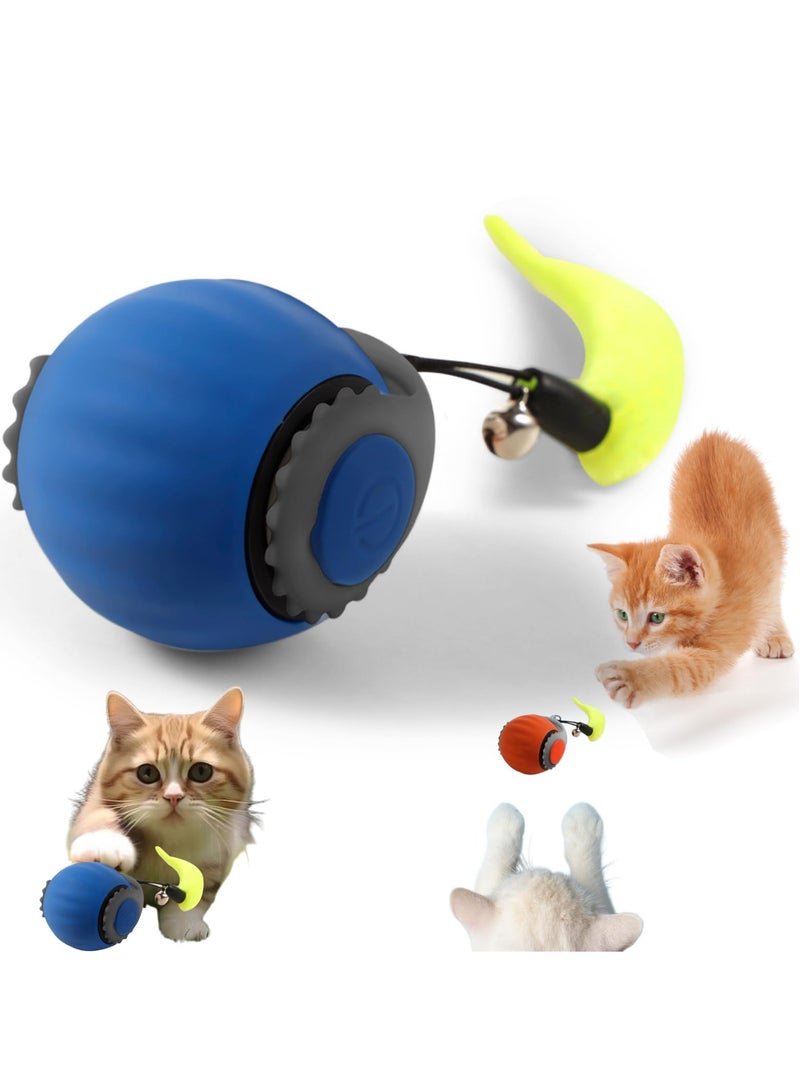 Automatic Cat Toy Ball - Interactive Smart 360° Rotating Ball for Indoor Cats, USB Charging Quiet Kitten Toy, Intelligent Moving Ball Puzzle for Boredom Relief, Fun Gift for Adult Cats  Kittens - Image 5