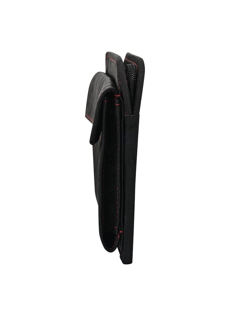 PegasusPremium Pegasus Premium Leatherette Car Tissue Box Holder for Home Office Car Automotive Decoration BlackRed  - Image 5