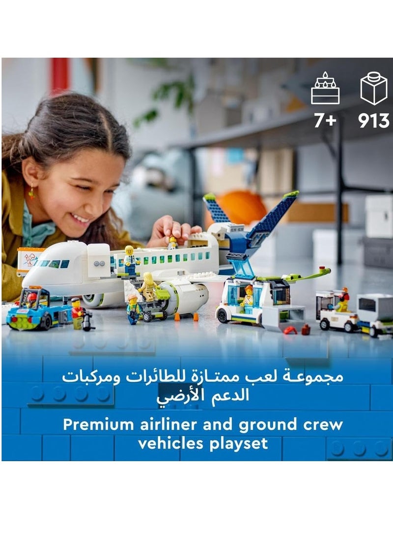 LEGO City Passenger Airplane 60367 Building Toy Set (913 Pieces) - Image 2